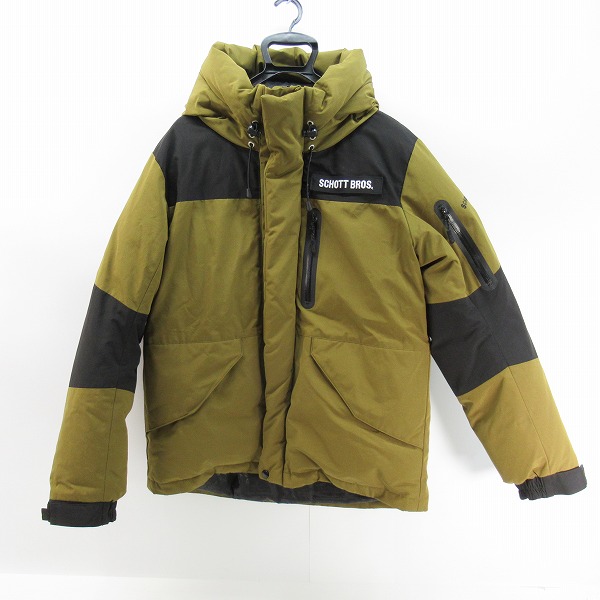 実際に弊社で買取させて頂いたSchott/ショット 2TONE DOWN PARKA/ツートン ダウンパーカー 3102063 オリーブ/L