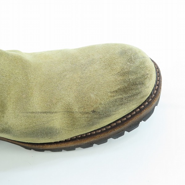 実際に弊社で買取させて頂いたKAZUYUKI KUMAGAI ATTACHMENT/カズユキクマガイ アタッチメント レザー スエード ブーツ ベージュ AA82-451/42.5の画像 8枚目