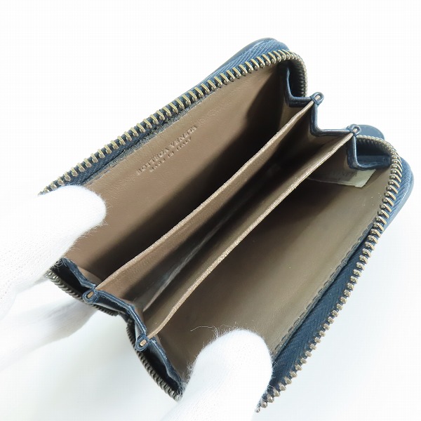 実際に弊社で買取させて頂いたBOTTEGA VENETA/ボッテガヴェネタ イントレチャート ラウンドファスナーコインケースの画像 3枚目