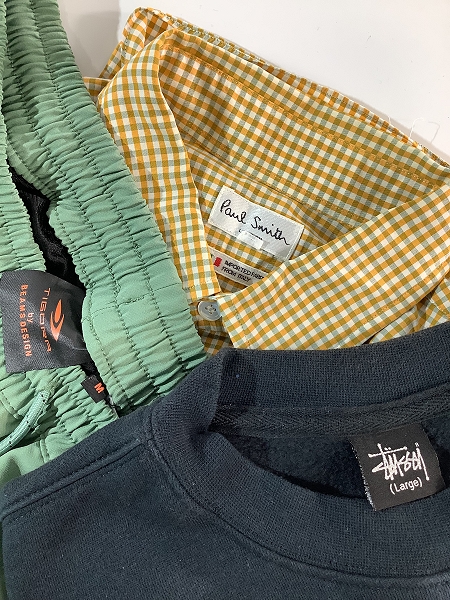 実際に弊社で買取させて頂いた【おまとめ】ステューシー/ポールスミス/ビームス 等 ロゴスウェットトレーナー/コーデュロイパンツ/長袖シャツ 等の画像 1枚目