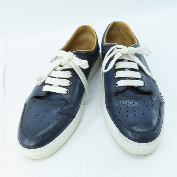 実際に弊社で買取させて頂いたBERLUTI/ベルルッティ ローカットスニーカー ネイビー 1126/8