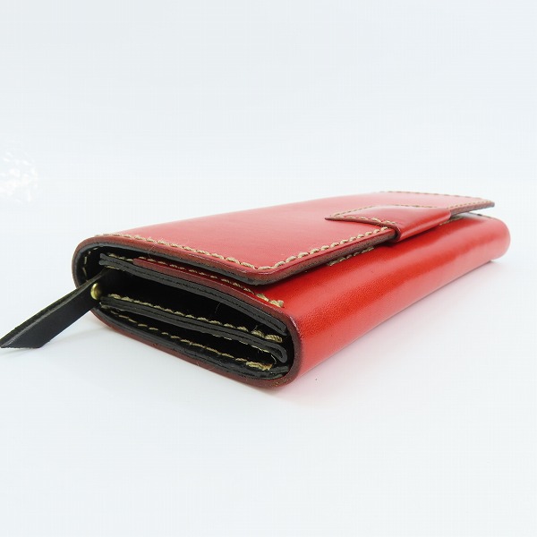 実際に弊社で買取させて頂いたHERZ/ヘルツ ホック留めジャバラ長財布/ロングウォレットの画像 2枚目