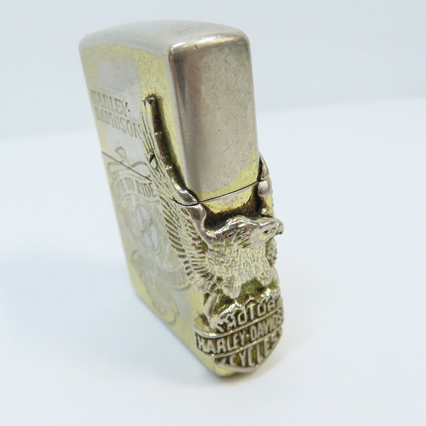 実際に弊社で買取させて頂いたZIPPO/ジッポー HARLEY DAVIDSON/ハーレーダビッドソン サイドメタル LIVE TO RIDE 1996年製の画像 6枚目