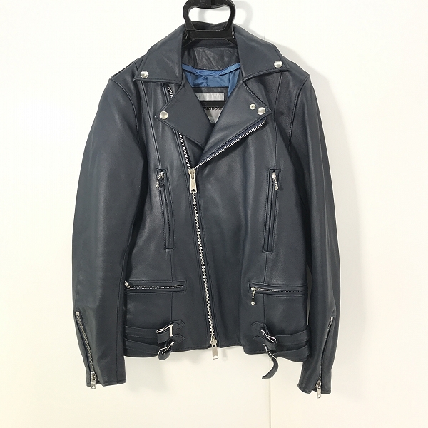 実際に弊社で買取させて頂いた【難有】BUFFALO BOBS/バッファローボブス PUREGOLD ダブル ライダース ジャケット MFP5434/1