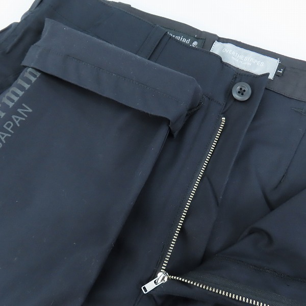 実際に弊社で買取させて頂いた【未使用】mastermind × OVER THE STRIPES/マスターマインド × オーバーザストライプス レイヤードパンツ Lの画像 4枚目