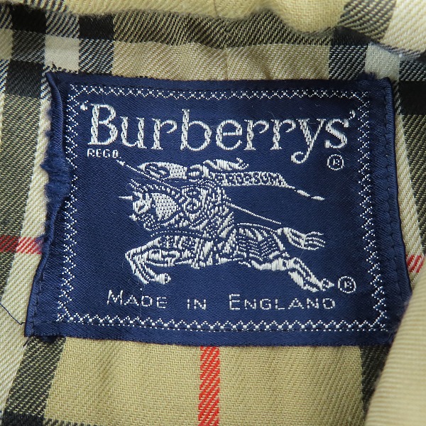 実際に弊社で買取させて頂いた【難有り】Burberrys/バーバリーズ 裏地ノバチェック ステンカラーコート の画像 2枚目