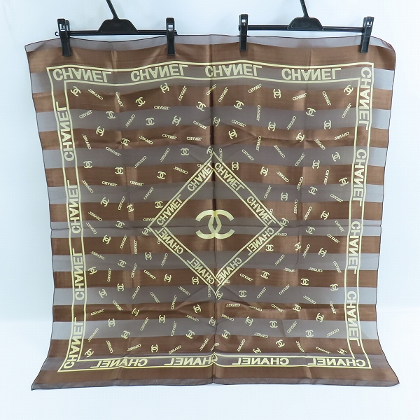実際に弊社で買取させて頂いたCHANEL/シャネル ココマーク ロゴ ストール/スカーフの画像 2枚目