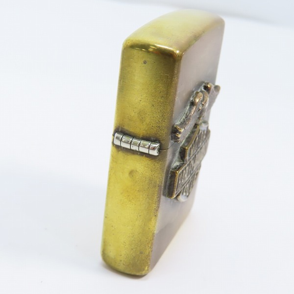 実際に弊社で買取させて頂いたZIPPO/ジッポー HARLEY DAVIDSON/ハーレーダビッドソン メタル貼り 1991年製の画像 2枚目