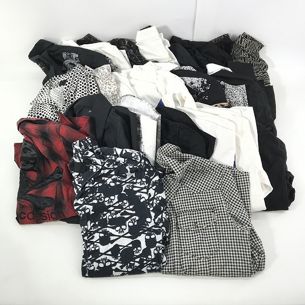 実際に弊社で買取させて頂いた【おまとめ】Roen×semanticdesign/ロエン×セマンティックデザイン スカルロゴ チェック/総柄 シャツ/長袖