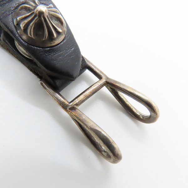 実際に弊社で買取させて頂いたCHROME HEARTS/クロムハーツ Wベルトループ クロスボタンの画像 3枚目