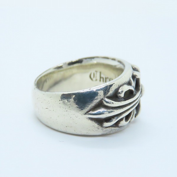 実際に弊社で買取させて頂いたCHROME HEARTS/クロムハーツ FLRL CRS フローラルクロスリング 18.5号の画像 4枚目