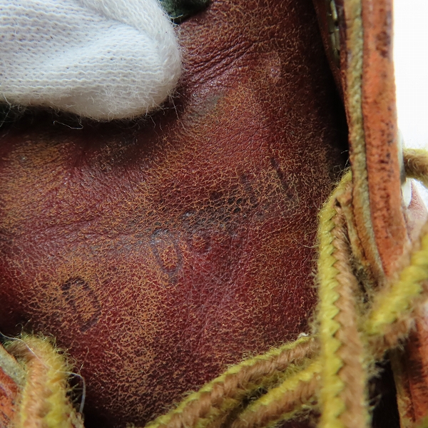 実際に弊社で買取させて頂いたRED WING/レッドウィング 半円犬タグ ブーツ レッドブラウン系/8Dの画像 7枚目