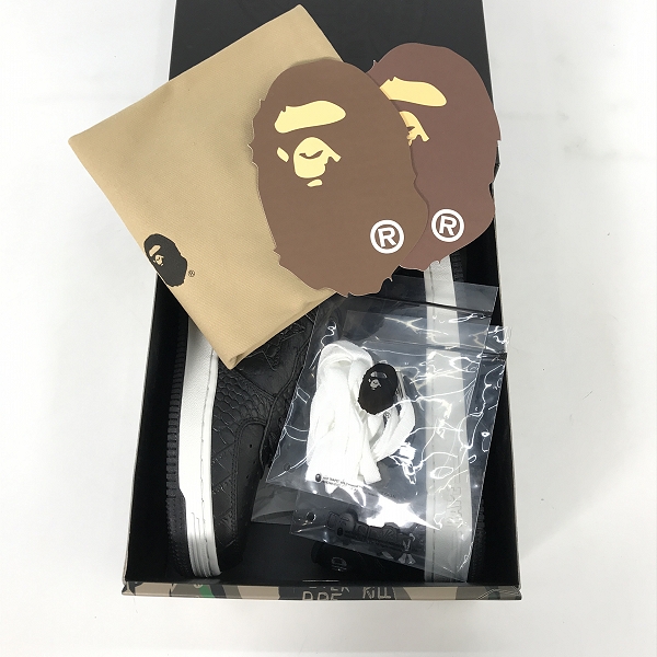 実際に弊社で買取させて頂いたNEIGHBORHOOD × A BATHING APE/ネイバーフッド×アベイシングエイプ BAPE STA スニーカー 1J23191901/26の画像 8枚目