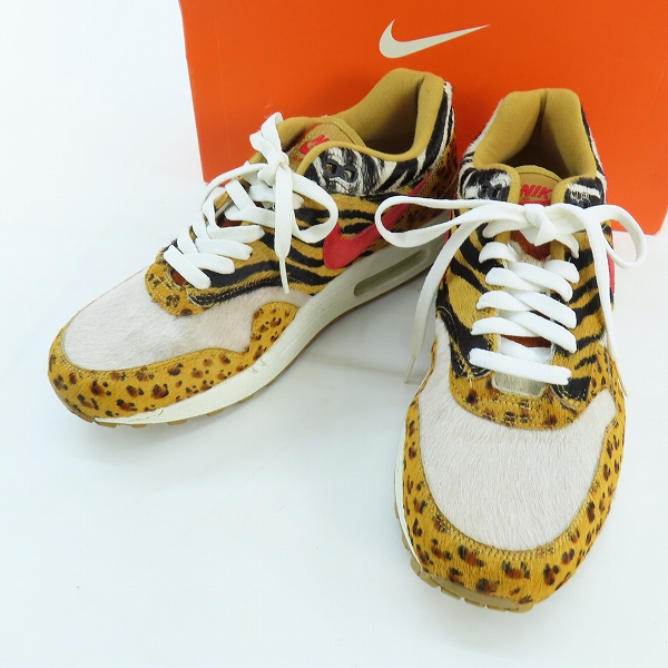 実際に弊社で買取させて頂いた【観賞用】NIKE×ATMOS/ナイキ×アトモス AIR MAX 1 SUPREME アニマルパック ハラコ/315763-761/27.0