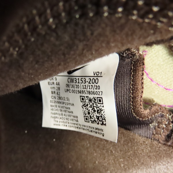 実際に弊社で買取させて頂いたNIKE×atomos/ナイキ×アトモス LEBRON 18 LOW/レブロン 18 ロー バイオテック CW3153-200/28の画像 5枚目