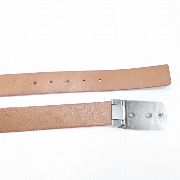 実際に弊社で買取させて頂いたLACOSTE/ラコステ ロゴバックル レザー ベルトの画像 2枚目