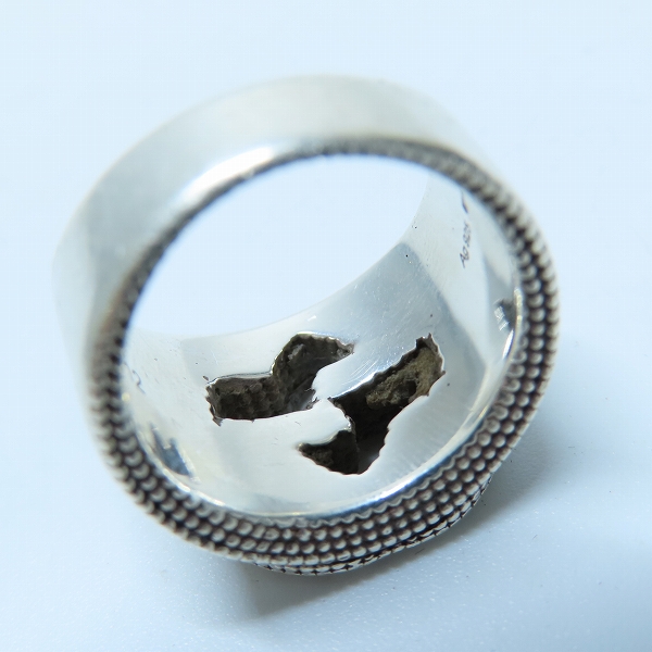 実際に弊社で買取させて頂いたGUCCI/グッチ インターロッキングG ワイド シルバーリング/指輪 479229 J8400 8106/11号の画像 7枚目