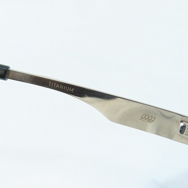 実際に弊社で買取させて頂いた999.9/フォーナインズ M-35 メガネ 眼鏡 めがね フレームのみの画像 6枚目