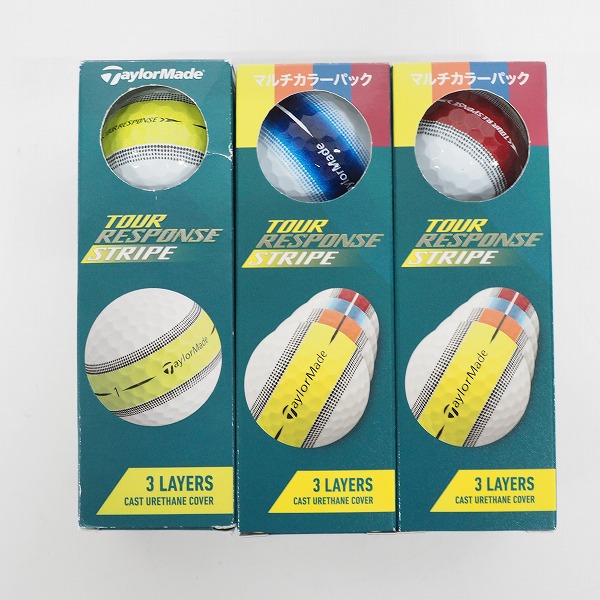 実際に弊社で買取させて頂いた【未使用】TaylorMade/テーラーメイド Tour Response STRIPE/ツアーレスポンス ゴルフボール 3スリーブ/計9個