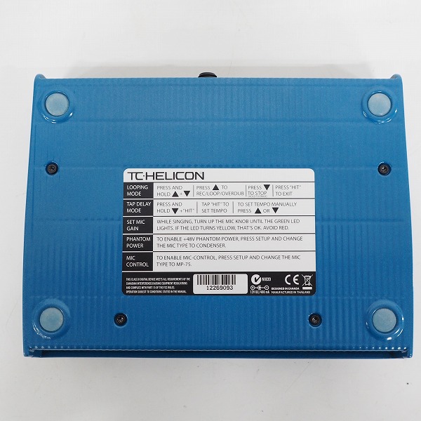 実際に弊社で買取させて頂いたTC.HELICON/ティーシーヘリコン VoiceLive Play ボーカル用 エフェクター【動簡易動作確認済】の画像 5枚目