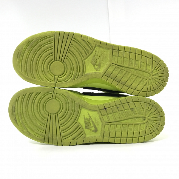 実際に弊社で買取させて頂いたNIKE×AMBUSH/ナイキ×アンブッシュ DUNK HIGH/ダンクハイ フラッシュライム CU7544-300/27.5の画像 2枚目