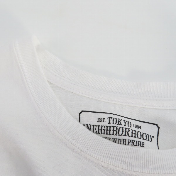 実際に弊社で買取させて頂いたNEIGHBORHOOD/ネイバーフッド 長袖カットソー/ホワイト/Sの画像 5枚目