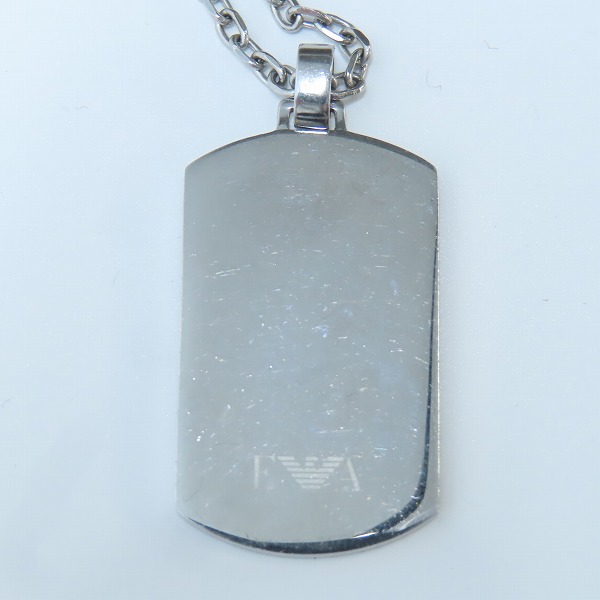 実際に弊社で買取させて頂いたEMPORIO ARMANI/エンポリオアルマーニ ドックタグ ネックレス EGS2600040の画像 2枚目