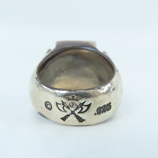 実際に弊社で買取させて頂いた【ギャラ付き】Gaboratory/ガボラトリー Iron Cross Ring/アイアンクロスリング 21号の画像 3枚目