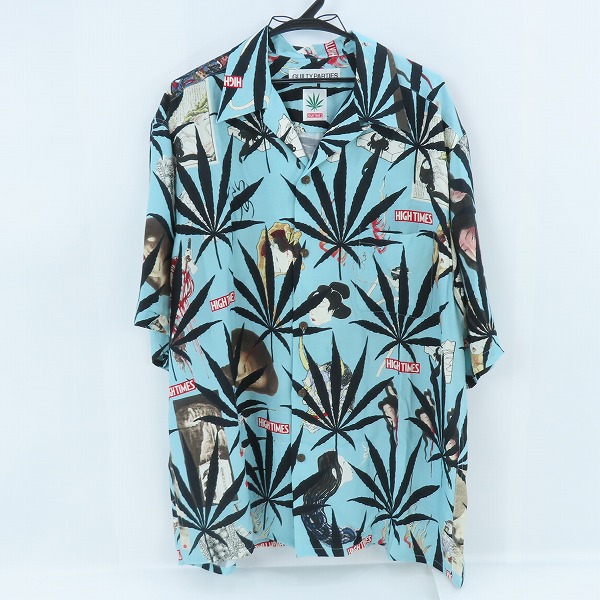 実際に弊社で買取させて頂いたWACKO MARIA×HIGH TIMES/ワコマリア×ハイタイムス 総柄 半袖シャツ/XXL