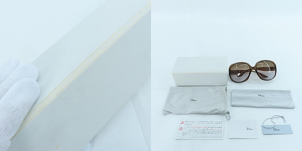 実際に弊社で買取させて頂いたChristian Dior/クリスチャンディオール GLOSSY 1 KDCOR サングラスの画像 9枚目