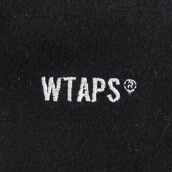 実際に弊社で買取させて頂いたWTAPS/ダブルタップス LS HOODED TEE/ロゴ刺繍 プルオーバーパーカー 181ATDT-CSM16/4の画像 5枚目