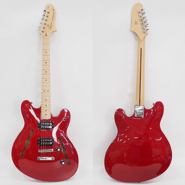 実際に弊社で買取させて頂いた★【美品】Squier by Fender/スクワイヤー Affinity STARCASTER/スターキャスター セミアコ エレキギター ケース付の画像 2枚目