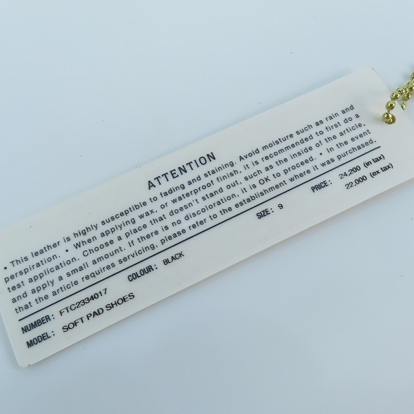 実際に弊社で買取させて頂いたfoot the coacher/フットザコーチャー SOFT PAD SHOES FTC2334017サンダル 9の画像 7枚目