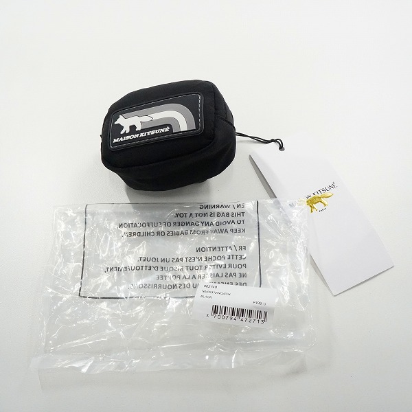 実際に弊社で買取させて頂いた【未使用】MAISON KITSUNE/メゾンキツネ NM05372WQ4034 FLASH FOX EARBUD CASE イヤホンケースの画像 7枚目