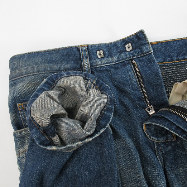 実際に弊社で買取させて頂いたBALMAN/バルマン バイカー デニムパンツ/31の画像 5枚目