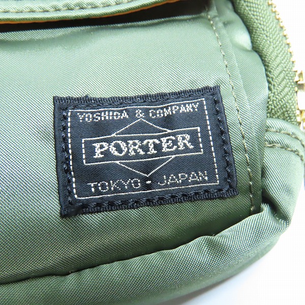 実際に弊社で買取させて頂いた(2)PORTER/ポーター TANKER/タンカー ポーチ カーキの画像 5枚目