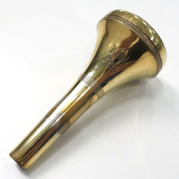 実際に弊社で買取させて頂いたKING/キング M21 トロンボーン用 細管 マウスピース ゴールド 
