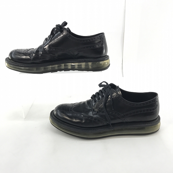 実際に弊社で買取させて頂いたPRADA/プラダ ウイングチップ エアソール レザー シューズ 2EE 098/8の画像 3枚目