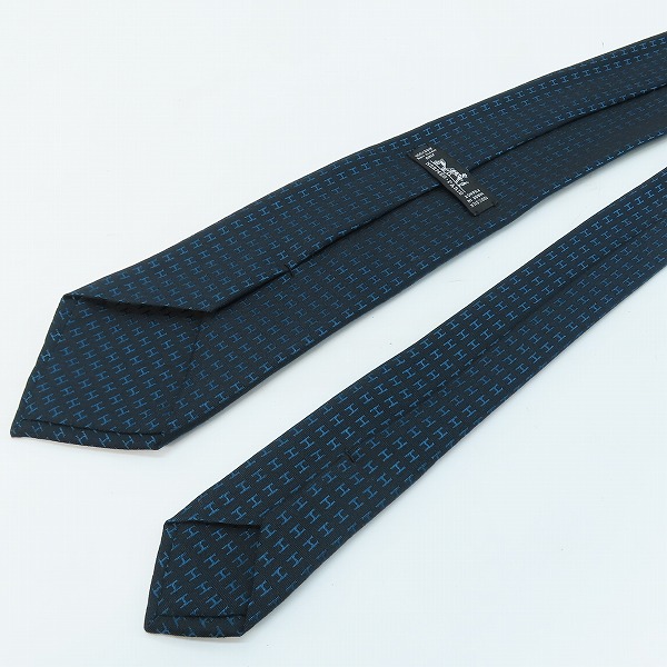 実際に弊社で買取させて頂いたHERMES/エルメス Hロゴ総柄 ネクタイの画像 2枚目