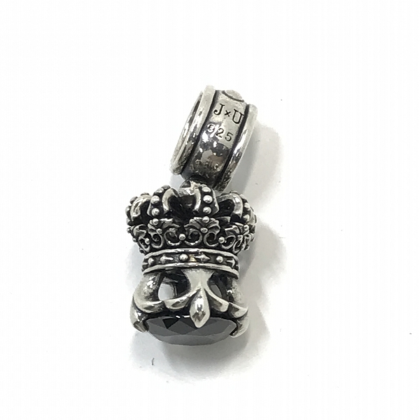 実際に弊社で買取させて頂いたJustin Davis×内山英雄/ジャスティンデイビス J×U クラウン ペンダント トップの画像 2枚目