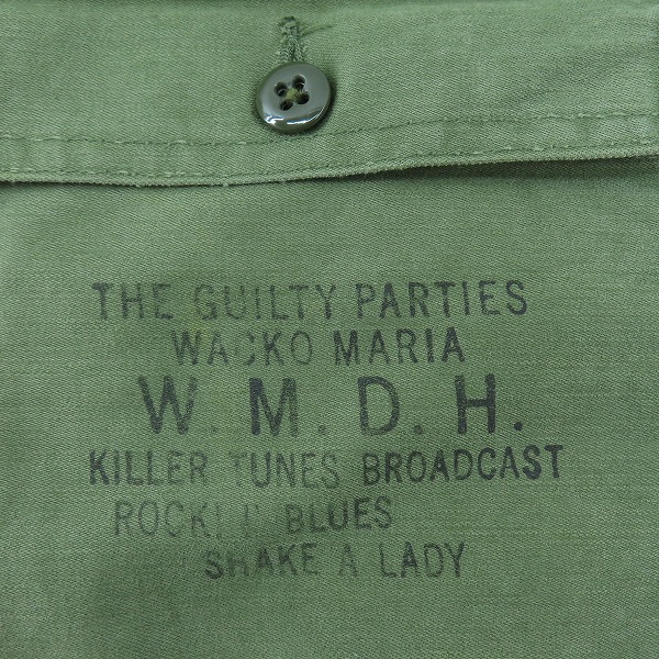 実際に弊社で買取させて頂いたWACKO MARIA/ワコマリア W.M.D.H ベイカーパンツ カーキ Mの画像 6枚目