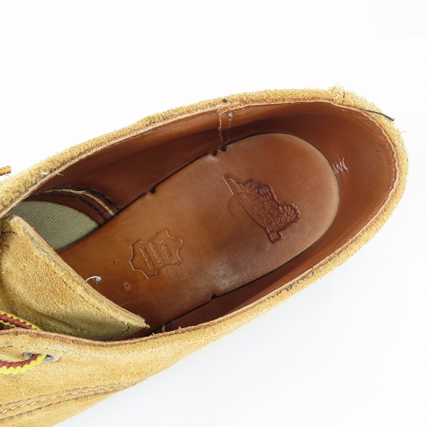 実際に弊社で買取させて頂いたRED WING/レッドウィング  スウェード オックスフォード ブーツ 8105/7Dの画像 4枚目