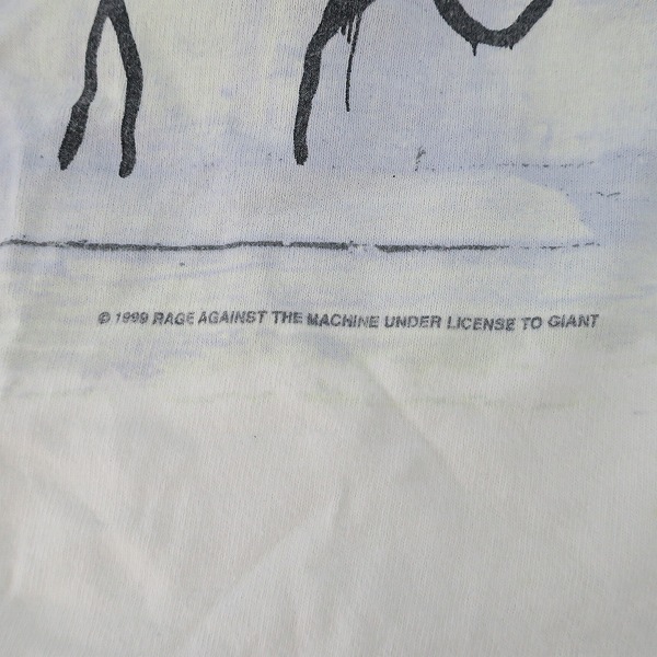 実際に弊社で買取させて頂いたRage against the machine/レイジ アゲインスト ザ マシーン GIANT/ジャイアント バンドTシャツ/バンT/Mの画像 4枚目