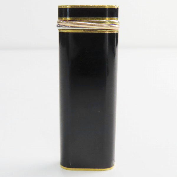 実際に弊社で買取させて頂いた(2)Cartier/カルティエ ガスライター ブラック×ゴールドの画像 1枚目