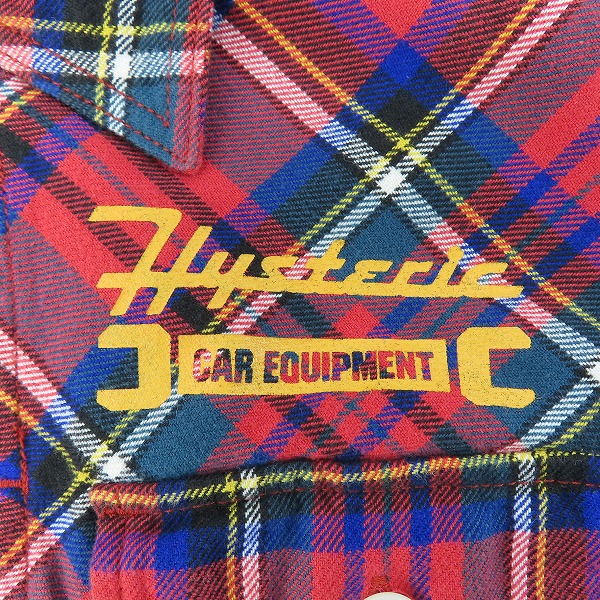 実際に弊社で買取させて頂いたHYSTERIC GLAMOUR/ヒステリックグラマー バックプリント 長袖ネルシャツ 02173AH02/Mの画像 3枚目