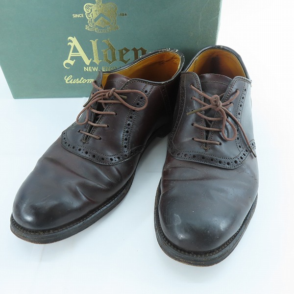 実際に弊社で買取させて頂いたAlden/オールデン コードバン サドルシューズ プレーントゥ 994/7.5 