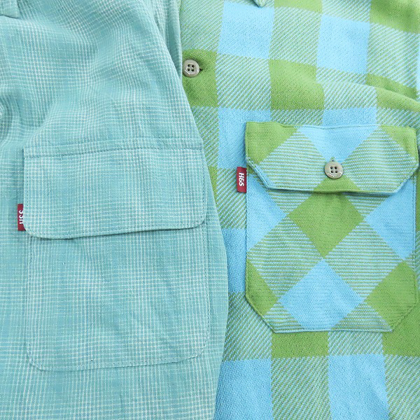 実際に弊社で買取させて頂いたHideandSeek/ハイドアンドシーク 長袖シャツ/フランネルシャツ/2点セットの画像 4枚目