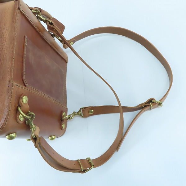 実際に弊社で買取させて頂いた HERZ/ヘルツ パルガミニリュック レザー ブラウン系の画像 5枚目