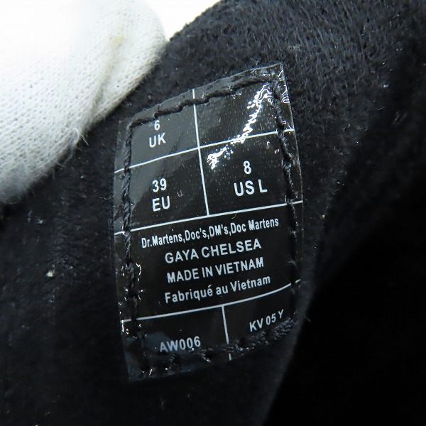 実際に弊社で買取させて頂いたDr.Martens/ドクターマーチン Gaya Chelsea/ガヤ チェルシーブーツ/サイドゴアヒールブーツ UK6の画像 5枚目