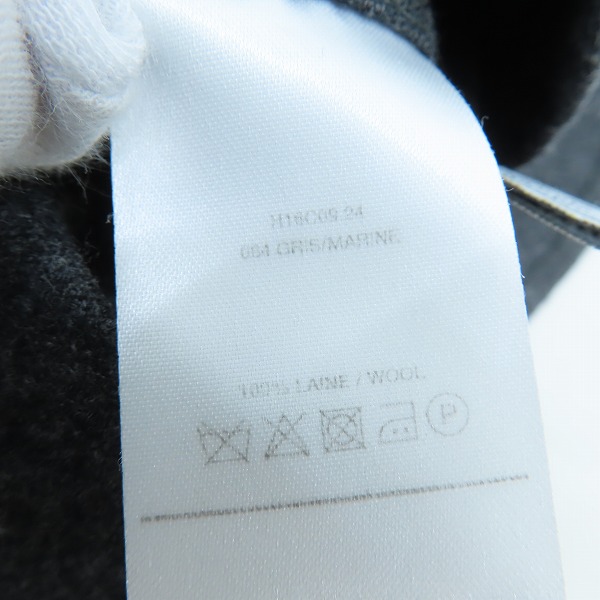 実際に弊社で買取させて頂いたAMI Alexandre Mattiussi/アミ アレクサンドル マテュッシ カラー切替 ウール長袖シャツ H16C09 24/37の画像 4枚目